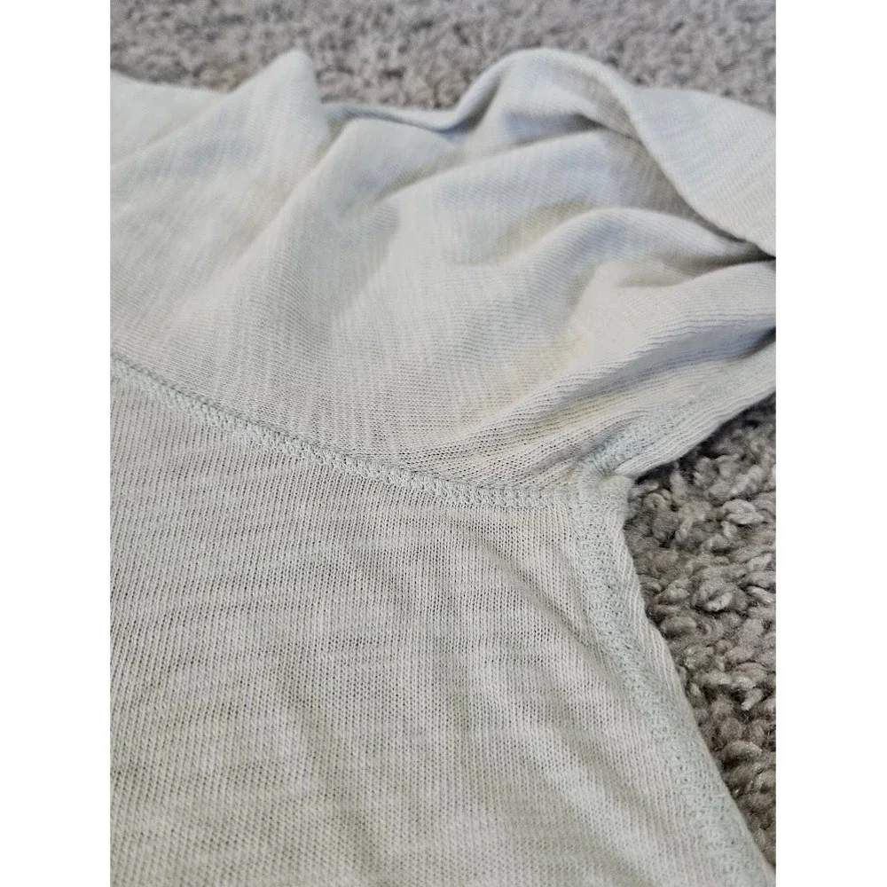 Faherty Brand Mens Large 100% Cotton Raglan Long Sleeve Pullover Light Green